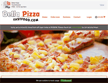 Tablet Screenshot of bellapizzafastfood.com